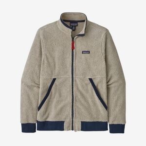 Patagonia Tan and Navy Fleece Jacket